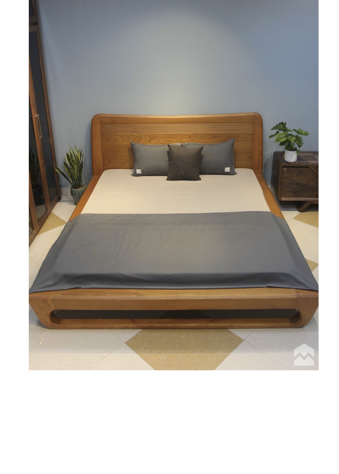 Mẫu Giường Mẫu Chân Quỳ  Gỗ  Gõ