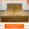 Giường Ngủ Gỗ Tự Nhiên Hương Xám